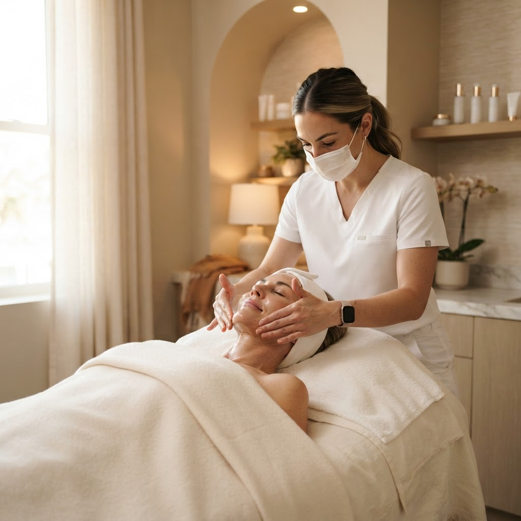 Luxury facial treatment at ABMED Aesthetics