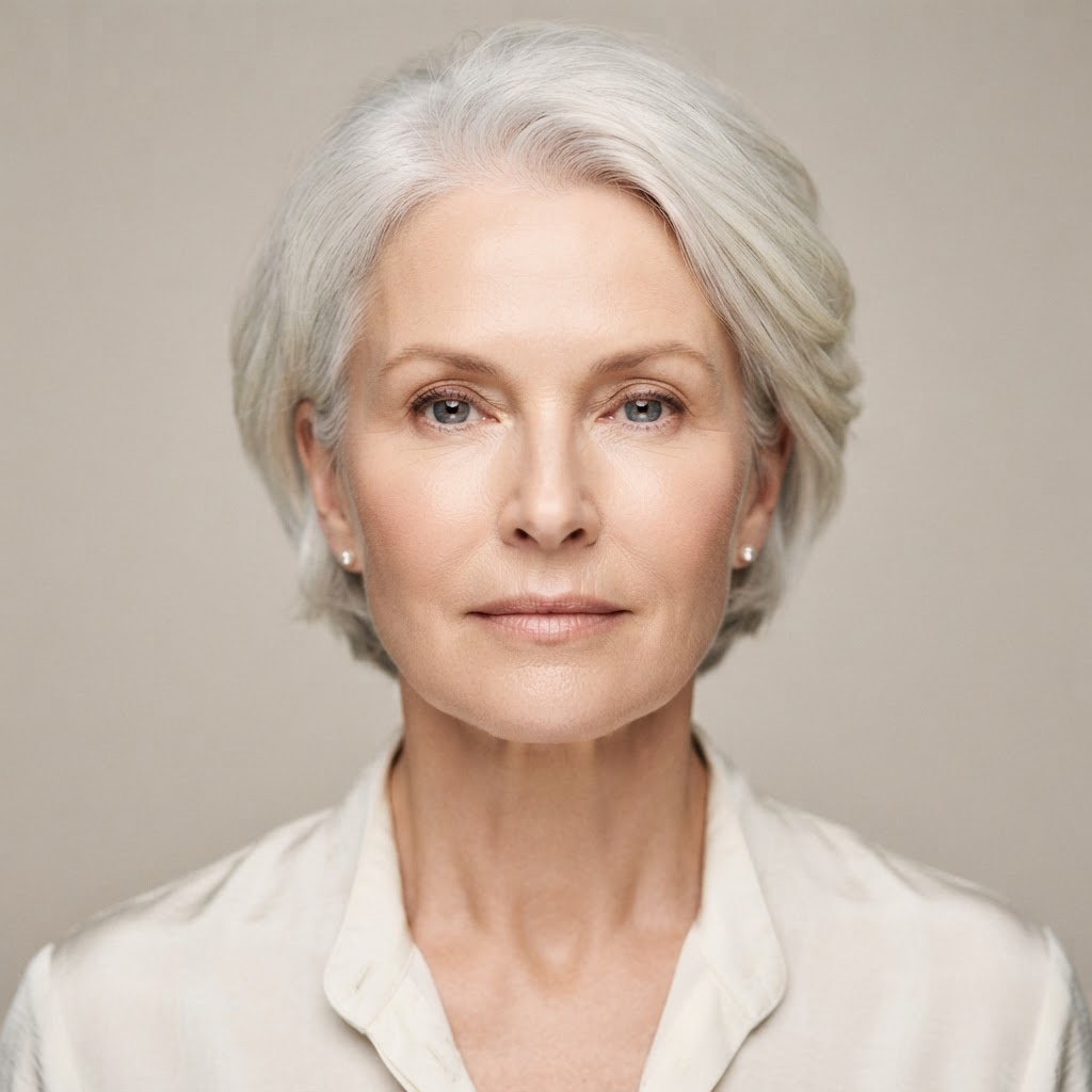 After skin resurfacing: smoother, more refined texture with reduced fine lines